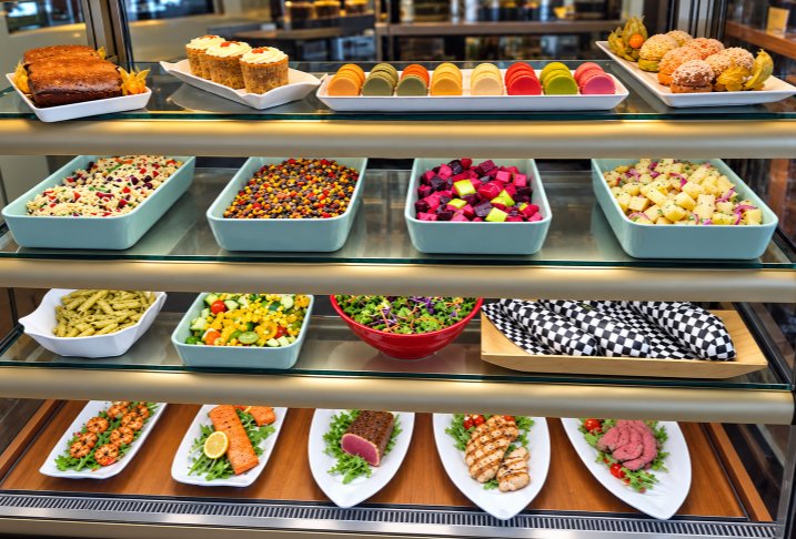 Comptoir de mets pour emporter du bistro